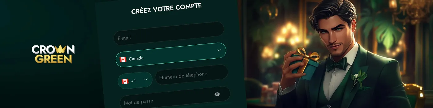 obtenir le bonus sur crowngreen casino