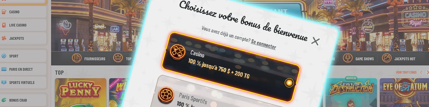 Inscription Wyns Casino