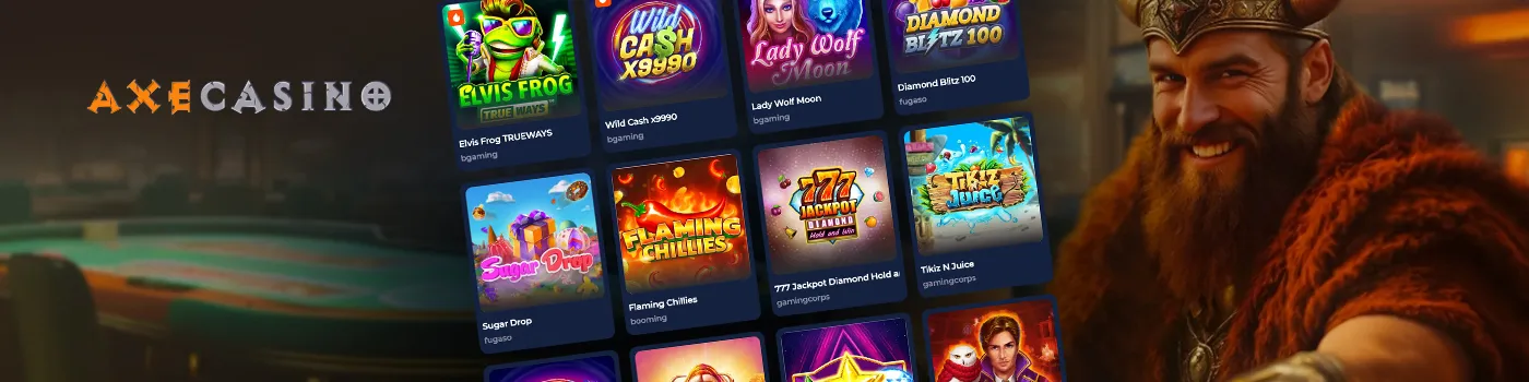 jeux sur Axe Casino