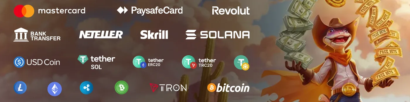 méthodes de paiement sur Lizaro Casino
